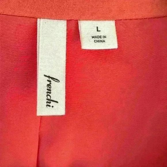 Frenchi Blazer Jacket New Standout Outerwear Color Business Or Casual Size Large - Picture 5 of 8